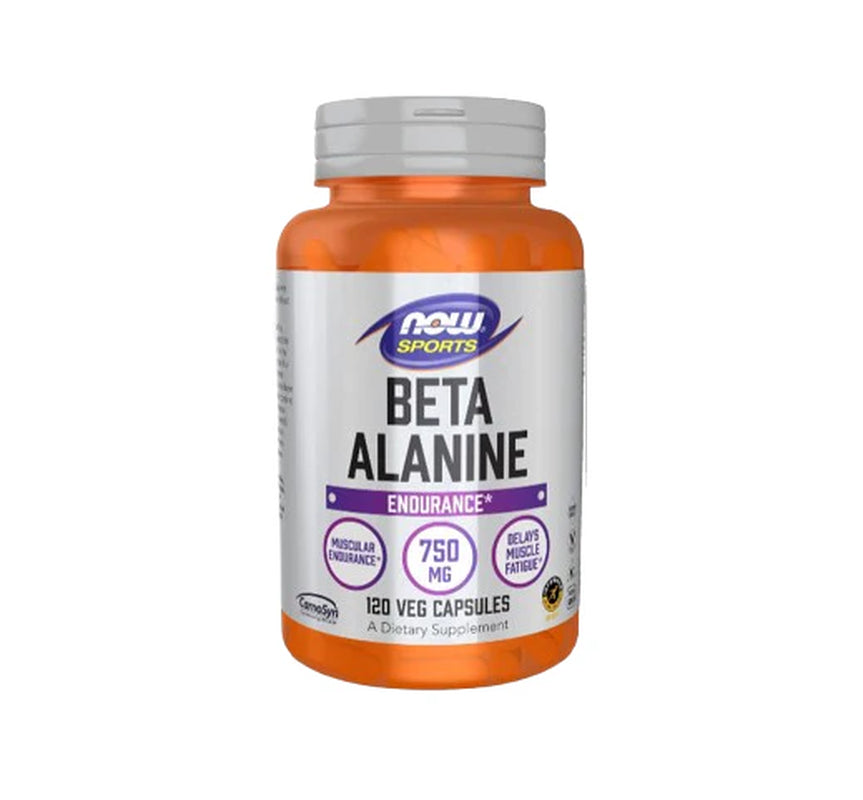 NOW Foods Sports Nutrition, Beta-Alanine 750 Mg, Delays Muscle Fatigue*, Endurance*, 120 Veg Capsules